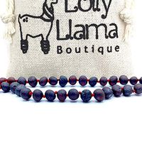 Raw Amber Necklace (Unisex) Alternative Pain Relief - Certified Genuine Baltic Amber Necklace - Cherry