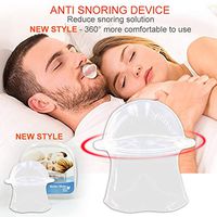 LLQ Snoring Device,Clear Silicone Soft Tongue Tube Mouth Type Anti-Snoring Sleep Aid Device,Suit for Men and Women 3 Pcs