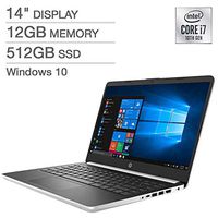 HP 14" Laptop - 10th Gen Intel Core i7-1065G7 12GB DDR4 512 GB SSD Model 14-dq1045cl