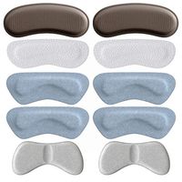 Extra Soft Heel Cushion Inserts Heel Grips for Men or Women [10] Self-Adhesive Pads for Loose Shoes - Prevent Blisters, Cuts, Slipping, Pain and Improve Shoe Fit - Fit Most Shoes