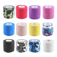 12-Pack Self Adhesive Wrap Bandages, Cohesive Bandages for Wrist, Breathable Elastic Stretch Adherent Tape