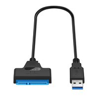 HUACHUANG 2.5 inch SATA Hard Drive Adapter Cable SSD Hard Disk Player Cloud Data Cable SATA to USB3.0