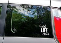 CCI Best Life Ever Decal Vinyl Sticker|Cars Trucks Vans Walls Laptop| White |5.5 x 5 in|CCI1021