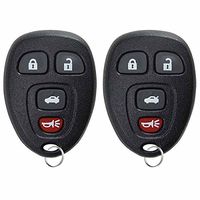 KeylessOption Keyless Entry Remote Control Car Key Fob For Impala Lucerne DTS Monte Carlo 15912859 (Pack of 2)