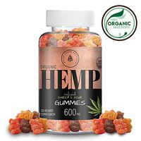 Organic Hemp Gummies - 600MG (20MG/Gummy) - Sweet & Sour - Mood Support & Better Sleep - Made with Organic Hemp, Rich in Omega 3-6-9 & Vitamin E, Non-GMO, Vegan.