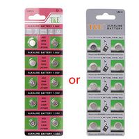 Sixsons 10 Pcs Button Cell Battery AG2 Lithium Battery 1.5V Round Coin Cell Battery For Watch Clocks Controllers Toys G2 396A LR726 SR726W GP397 1164SO SR59W SR726 Alkaline Battery
