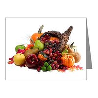 Note Card Thanksgiving Turkey Cornucopia