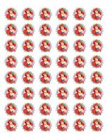 tkcutecandies123 48 Ariel Mermaid Envelope Seals Labels Stickers 1.2" Round