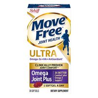 Move Free Ultra Omega, 30 softgels Joint Health Supplement with Omega 3 Krill Oil and Hyaluronic Acid