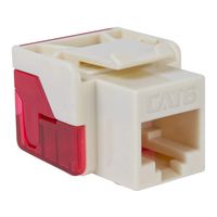 ICC CAT6 RJ45 Keystone Jack for EZ Style, Almond