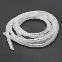 Water & Wood 6.56 Feet Spiral Wire Wrap Tube Manage Cord Best For PC Computer Cinema Home Cable 2M