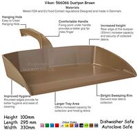 Vikan 566066 Dust Pan - Brown