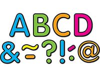 Neon Brights Classic 2" Magnetic Letters (TCR77189)