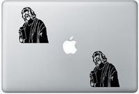 The Big Lebowski The Dude Mac Skin FlashDecals1446 Set Of Two (2x) , Decal , Sticker , Laptop , Ipad , Car , Truck