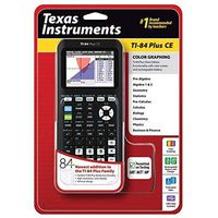 Texas Instruments TI-84 Plus CE Graphing Calculator, Black (Renewed)
