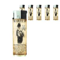 Vintage Pirate Ship Lighters S15 Set of 5 Electronic Flame Cigarette Smoking Retro High Seas