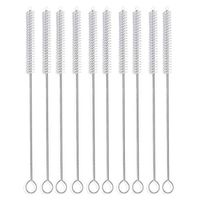 Long Straw Brush, Nylon Pipe Tube Cleaner 12-ihch X 2/5-inch set of 10