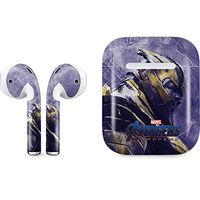 Skinit Decal Audio Skin for Apple AirPods with Lightning Charging Case - Officially Licensed Marvel/Disney Avengers Endgame Thanos Design