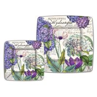 Michel Design Works 8 Count Dinner Paper Plates, Hydrangea