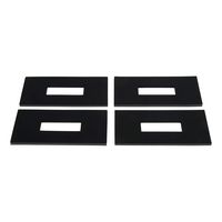 CURT 16901 5th Wheel Rail Sound Dampening Pads, 4-Pack