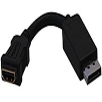 Tripplite P136-000 6 Inches DisplayPort-Male to HDMI-Female Adapter Cable - Copper - 1080p - Black consumer electronics