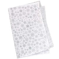60 Sheets Tissue Paper Whaline 20" x 28" Snowflake Acid Free Wrapping Paper Big Size for Home, Kitchen, DIY and Craft,Gift Bags Decorations (Silver)
