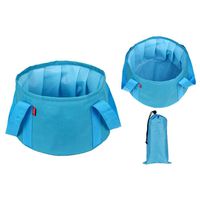 Lantusi Outdoor Portable Ultra-light Camping Wash Basin Foldable Basin Bucket Buckets