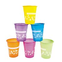 Fun Express Disposable Luau Party Cups | 50 Count | Great for Children's Parties, Hawaiian-Themed Celebrations, Summer Gatherings