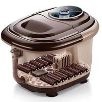 CHENJIU Foot Spa Massager, Foot Spas with Auto Shiatsu Massage Roller, Spa Foot Bath with Heater Temperature Control & Bubble Jet & Infrared Disinfector for Foot Care, Eco Friendly Frequency Conversio