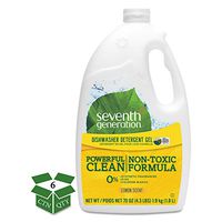 UNILEVER US, INC. Natural Automatic Dishwasher Gel, Lemon, Jumbo 70 Oz Bottle, 6/ct, New