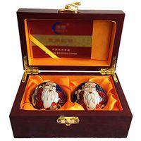 Hjyi Baoding Balls, Massage Balls Stress Relieve Hand Exercise,Health Balls Stimulate Acupressure Points (2pcs)