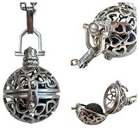 Diffusing Essentials Premium Heart 316l Stainless Steel Lava Stone Aromatherapy Pendant Locket Essential Oil Diffuser Necklace