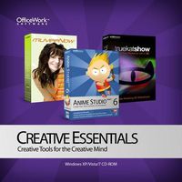 OfficeWork Creative Essentials Software - Includes MuveeNow Anime Studio 6 And TrueKatShow