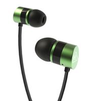 Wired Earbuds, RAVEtone Earphones with Microphone Built-in MIC in-Ear Stereo Headphones for iPhone Samsung Android Mp3 Players Tablet Laptop 3.5mm Audio (Green)