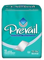 Prevail Large 23" X 36" Underpads, 18 Per Package