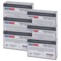 (6) 6V 12Ah F2 - Best Power Fortress LI 2250 BAT-0063 Replacement Battery Set by UPSBatteryCenter