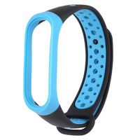 MIMEI Replacement Band for Xiaomi Mi Band 4, Breathable Sport Silicone Wristbands Bracelet for Woman Men Ventilate Sport Soft Wristband Wrist Strap (10 X 6 X 3 cm, Blue)