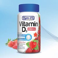 Yum - V's Vitamin D3 2000 IU 60 Count Strawberry Flavor Jellies