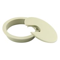 Rok Hardware 3" (76mm) Round Computer Desk Table Port Wire Cable Cord Organizer Hole Cover Grommet ROKRG3CRM (3", Cream, 5)