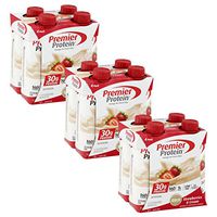 Premier Protein 30g Protein Shakes, Strawberries & Cream, 11 Fluid Ounces, 4 Count (Pack of 3)