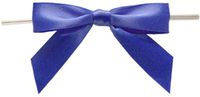 BAYWIND LTD; Medium Twist Tie Bows- 100pc (Royal Blue)
