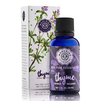 Woolzies 100% Pure & Natural Thyme Essential Oil 1 Oz - Powerful Antioxidants, Supports Healthy Immune System, Naturally Repels Insects - For Diffusion, Topical & Aromatherapy Use - Therapeutic Grade
