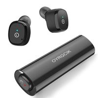 Wireless Earbuds, OYRGCIK Bluetooth Headphones 5.0 Mini Stereo Headset with Microphone In Ear Sport Sweatproof Earphones with Charging Case for iPhone XS Max XS X 8 7 Plus Samsung Android Smart Phones