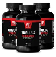 Testosterone Boost - TRIBULUS TERRESTRIS Premium Extract 1000mg - Tribulus terrestris Root - 3 Bottles 270 Tablets