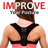 Posture Corrector for Men and Women - Comfortable Upper Back Brace Clavicle Support Device for Thoracic Kyphosis and Shoulder - Neck Pain Relief CurveBay