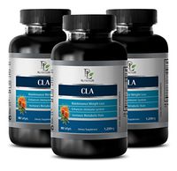 Fat Burner and Weight Loss Pills - CLA 1250 Mg - CONJUGATED LINOLEIC Acid - conjugated linoleic - 3 Bottles (180 Softgels)