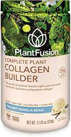 PlantFusion Collagen Builder Plant Based Peptides Protein Powder | Vegan Collagen Supplement |Collagen Building, Skin Hydration, Joint Support, Healthy Hair, Gluten-Free, Non-GMO, Vanilla, 11.42 Oz