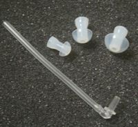 AnHua 1x Sound Tubes + 3X Ear Plugs/Pieces/Domes for Siemens Phonak Hearing Aid aids Eartip Ear tip Ear Tips Tubing Ear Pieces Piece-Hearing aid Tube BTE Hearing Aid Aids Domes and Tube Kit
