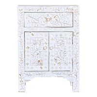 Bone Inlay Modern Antique Handmade Bedside