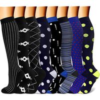 CHARMKING Compression Socks 15-20 mmHg is BEST Graduated Athletic & Medical for Men & Women Running, Travel, Nurses, Pregnant - Boost Performance, Blood Circulation & Recovery(Small/Medium,Assorted 9)